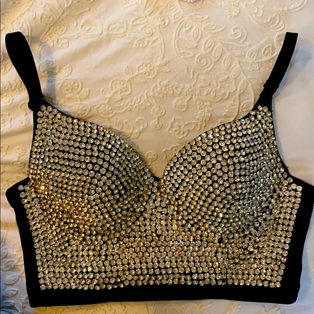 Rhinestone bra size small! 36/80 - fits 32C